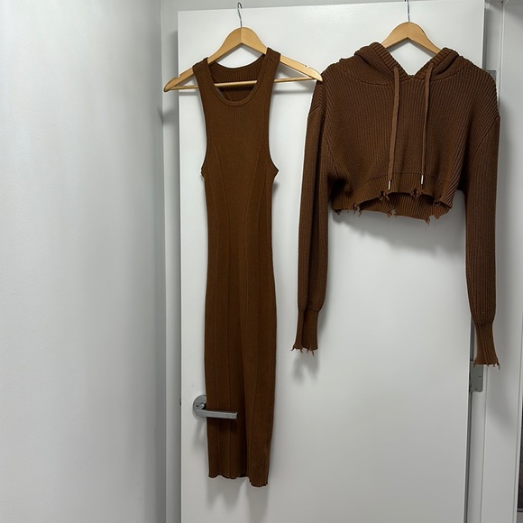 seroya Dresses & Skirts - Dress with cropped hoodie